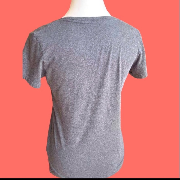 Gray V-Neck Women's Top - Picture 3 of 7